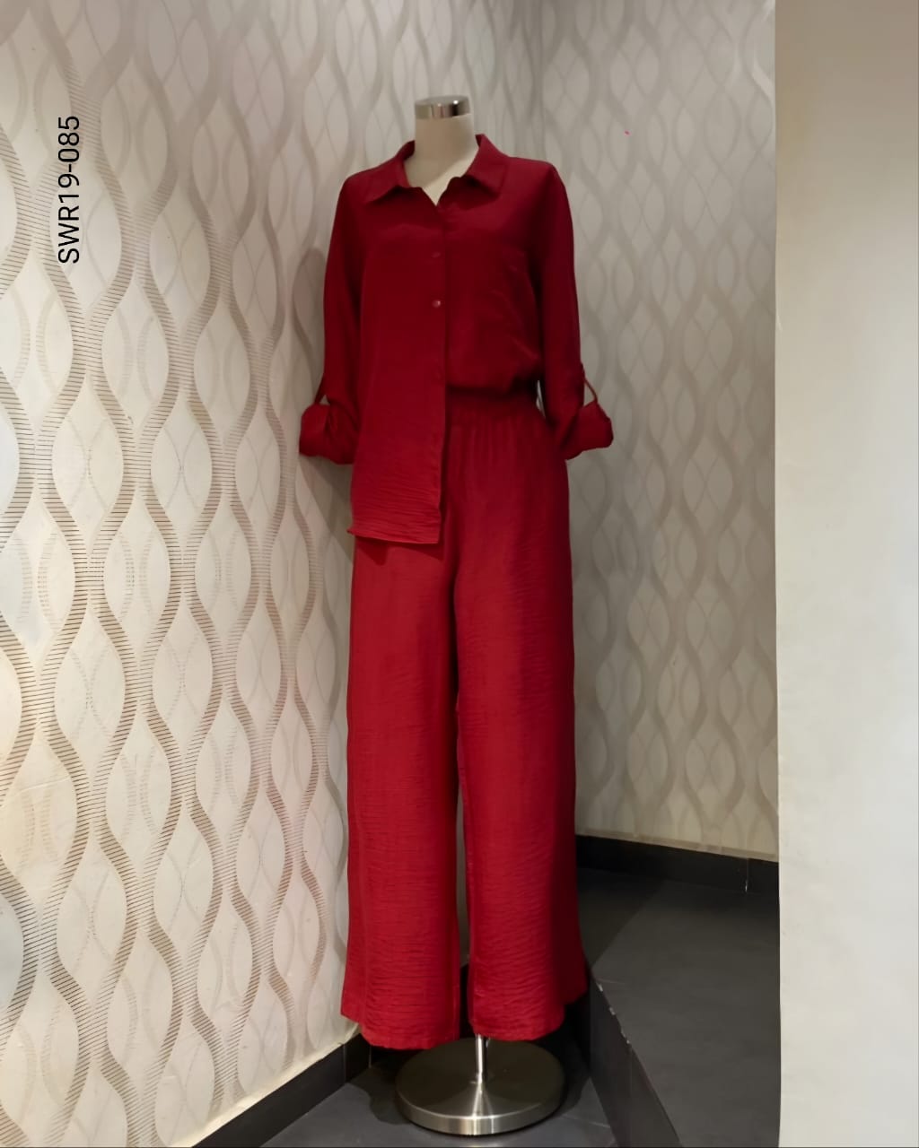 Set de blusa camisera y pantalón S 085