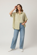 Blusa Casual con Bordado Botánico M 025