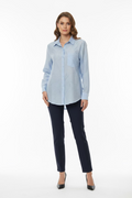 Blusa camisera semitrasparente botones  L 8334