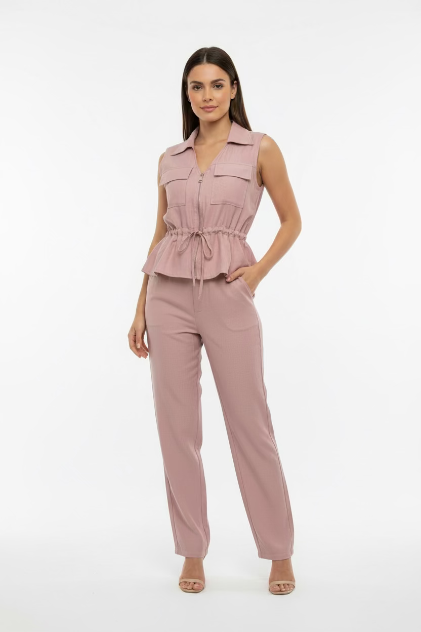 Set chaleco camisero y pantalón T 8215