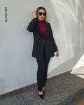 Blazer con botón negro I 394