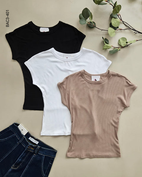 Blusa basica con manga C 401