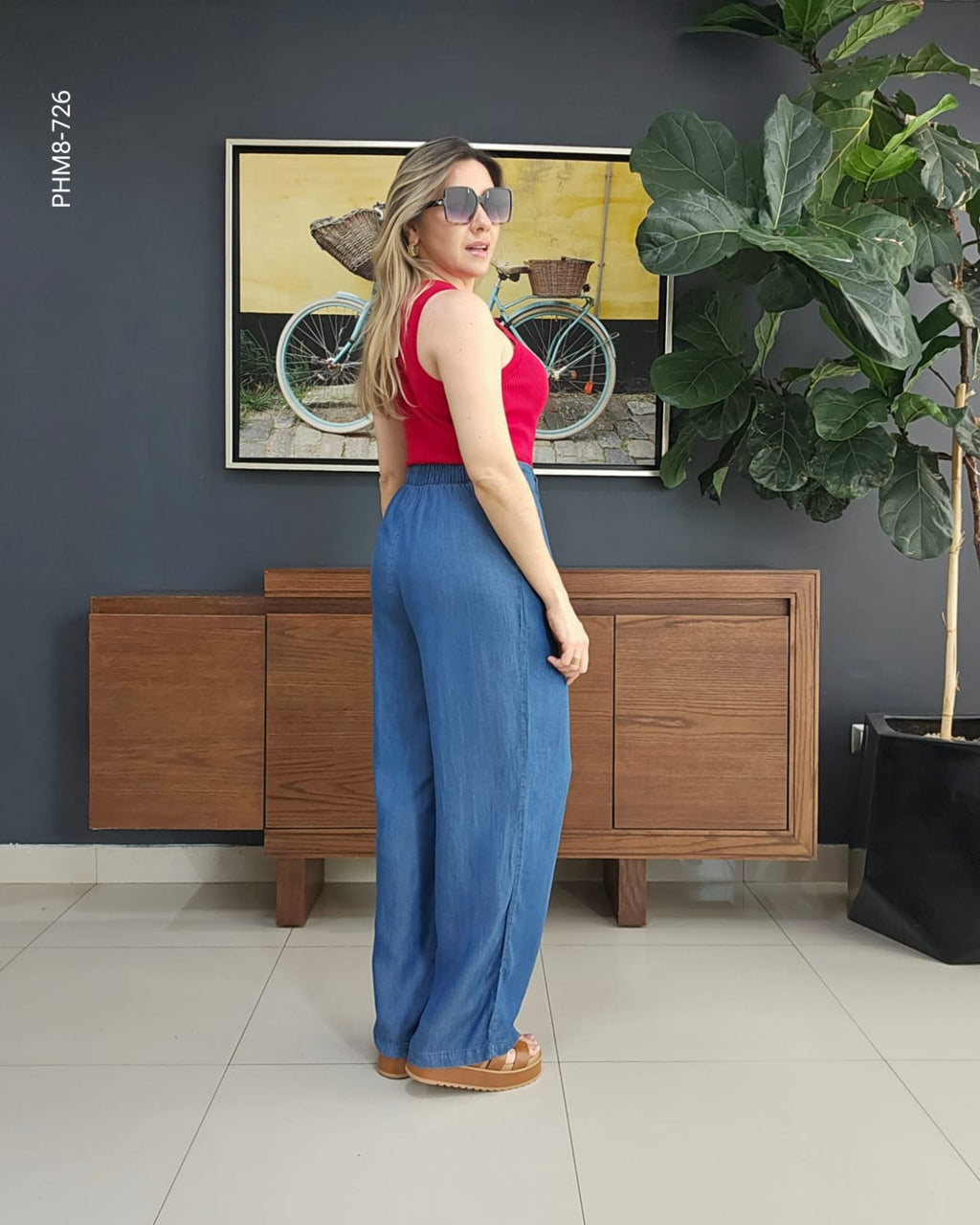 Pantalón tono mezclilla H 726