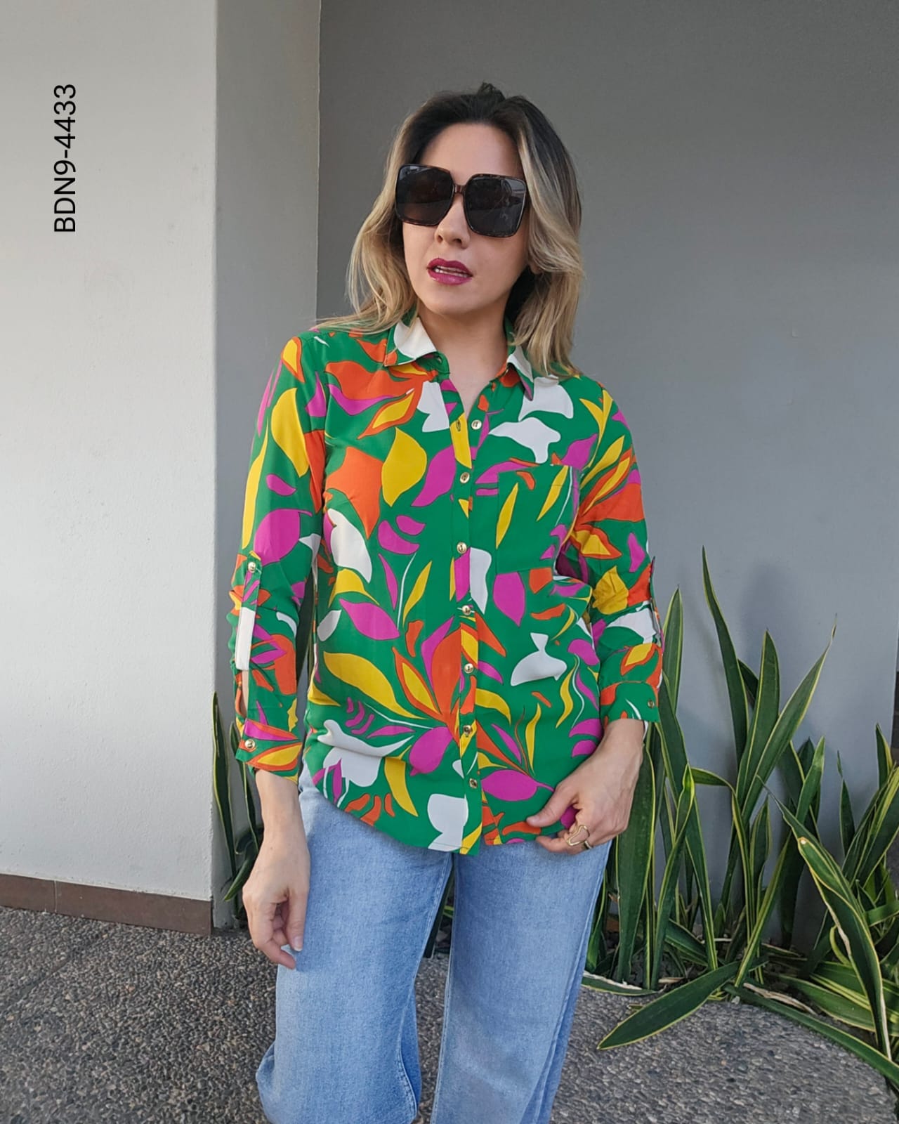 Blusa camisera manga larga I 4433