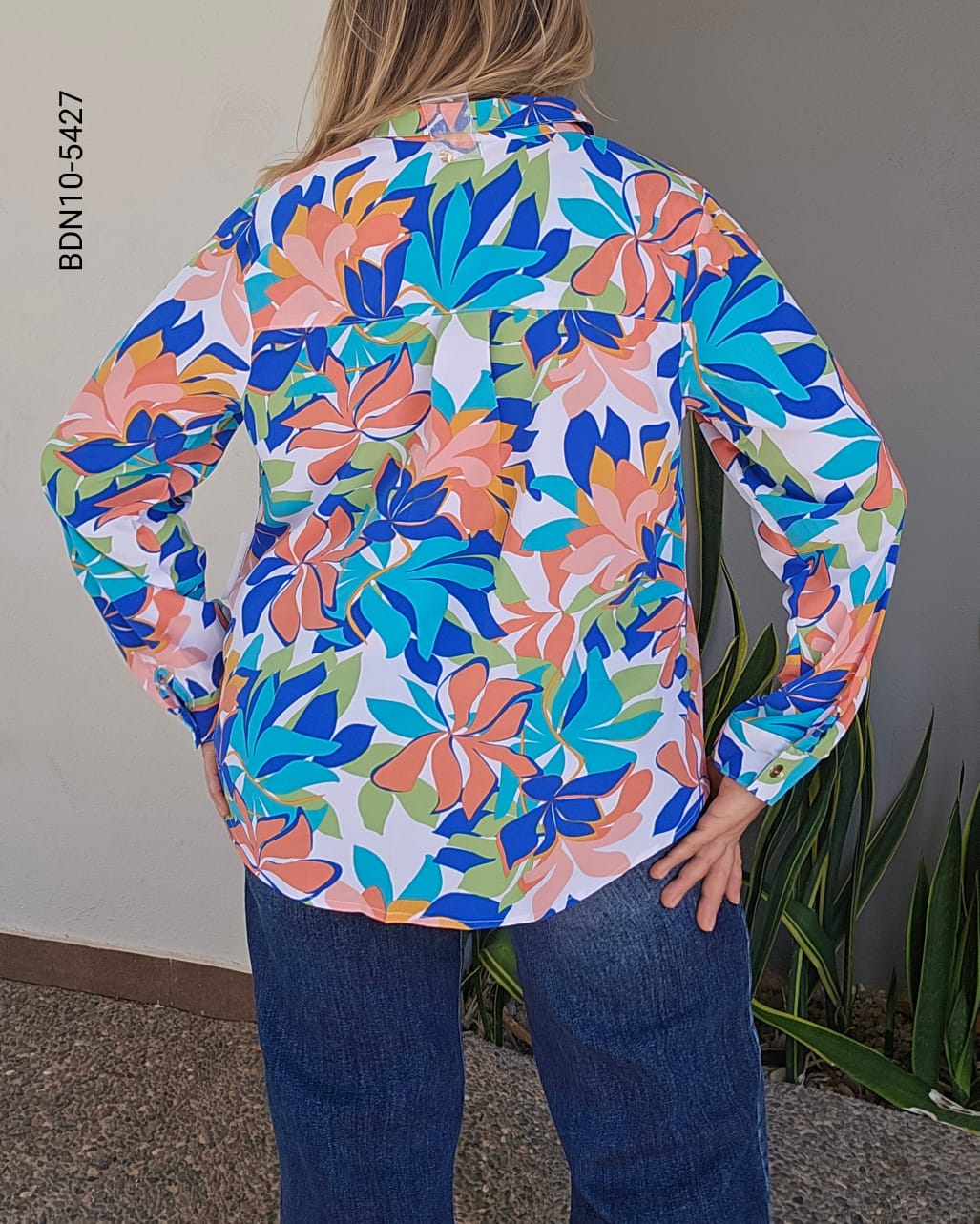 Blusa plus estampado florar J 5427