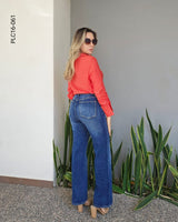 Pantalón de mezclilla tiro alto P 061