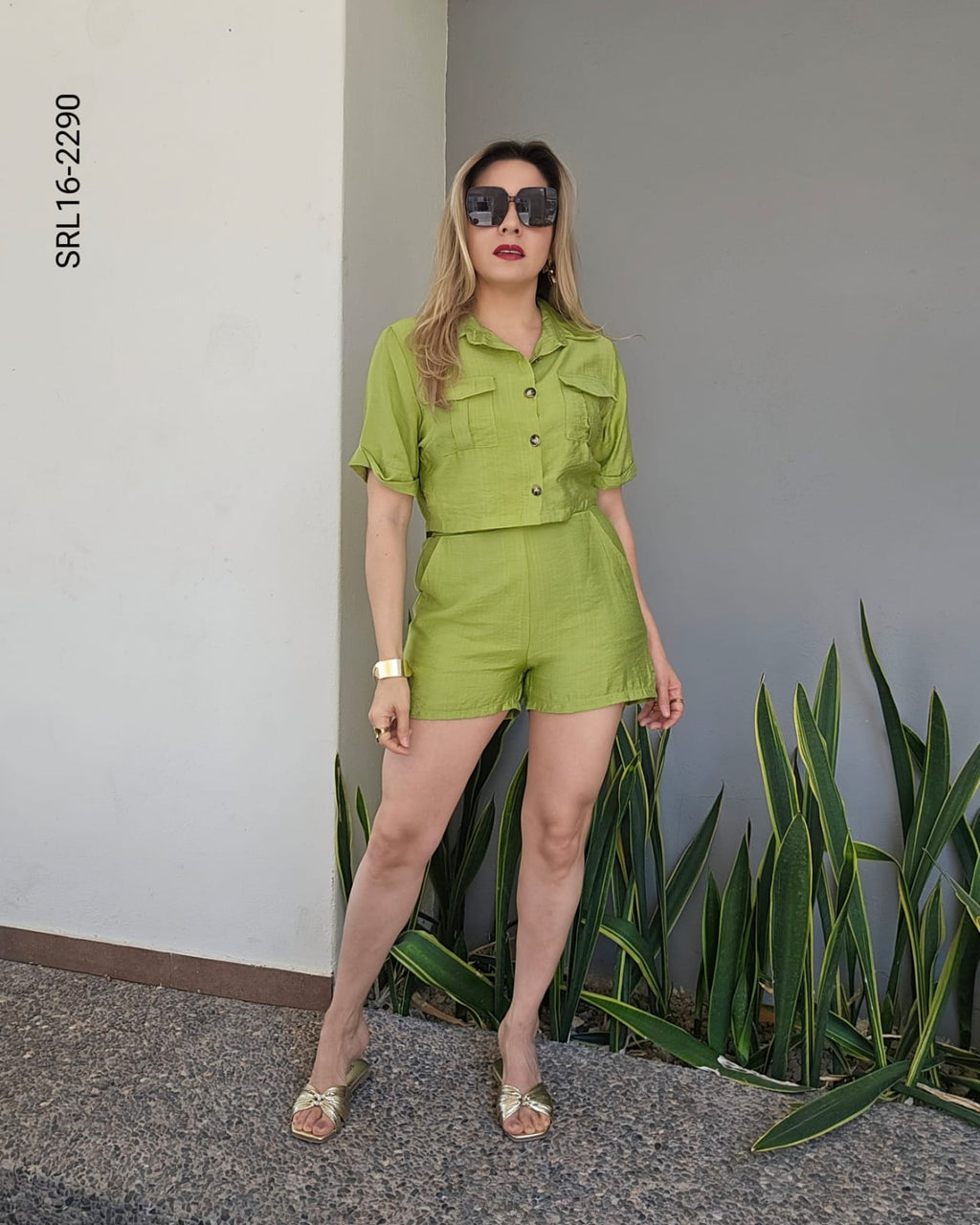 Set de short y camisera manga corta P 2290