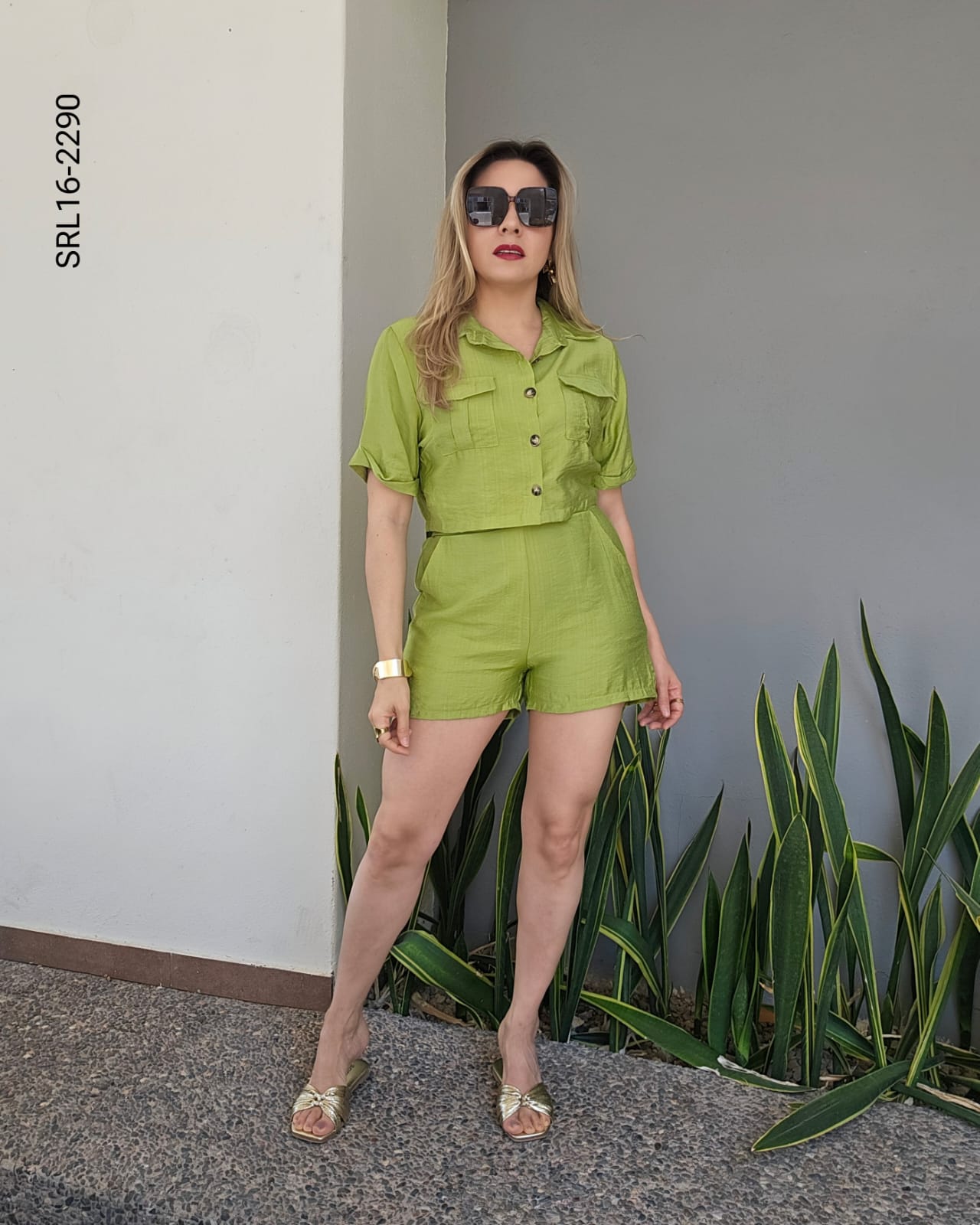 Set de short y camisera manga corta P 2290