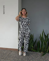 Set de blusa y pantalon black and white N 1272