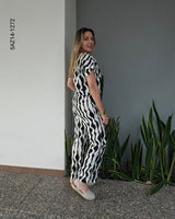 Set de blusa y pantalon black and white N 1272
