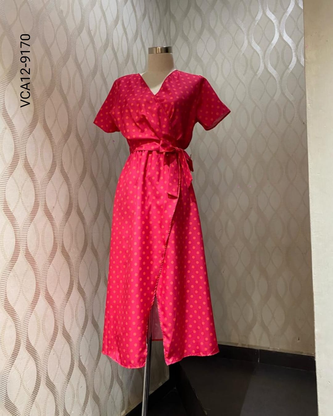 Vestido largo con lazo en la cintura L 9170