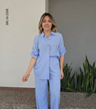 Set de blusa camisera y pantalon P 2338