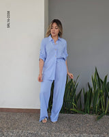Set de blusa camisera y pantalon P 2338