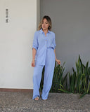 Set de blusa camisera y pantalon P 2338