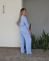 Set de blusa camisera y pantalon P 2338