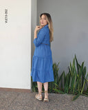 Vestido mezclilla corte midi M 352