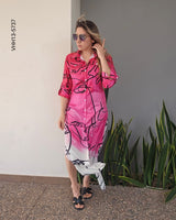 Vestido largo estampado picaso M 5737