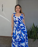 Vestido largo estampado floral Q 5678