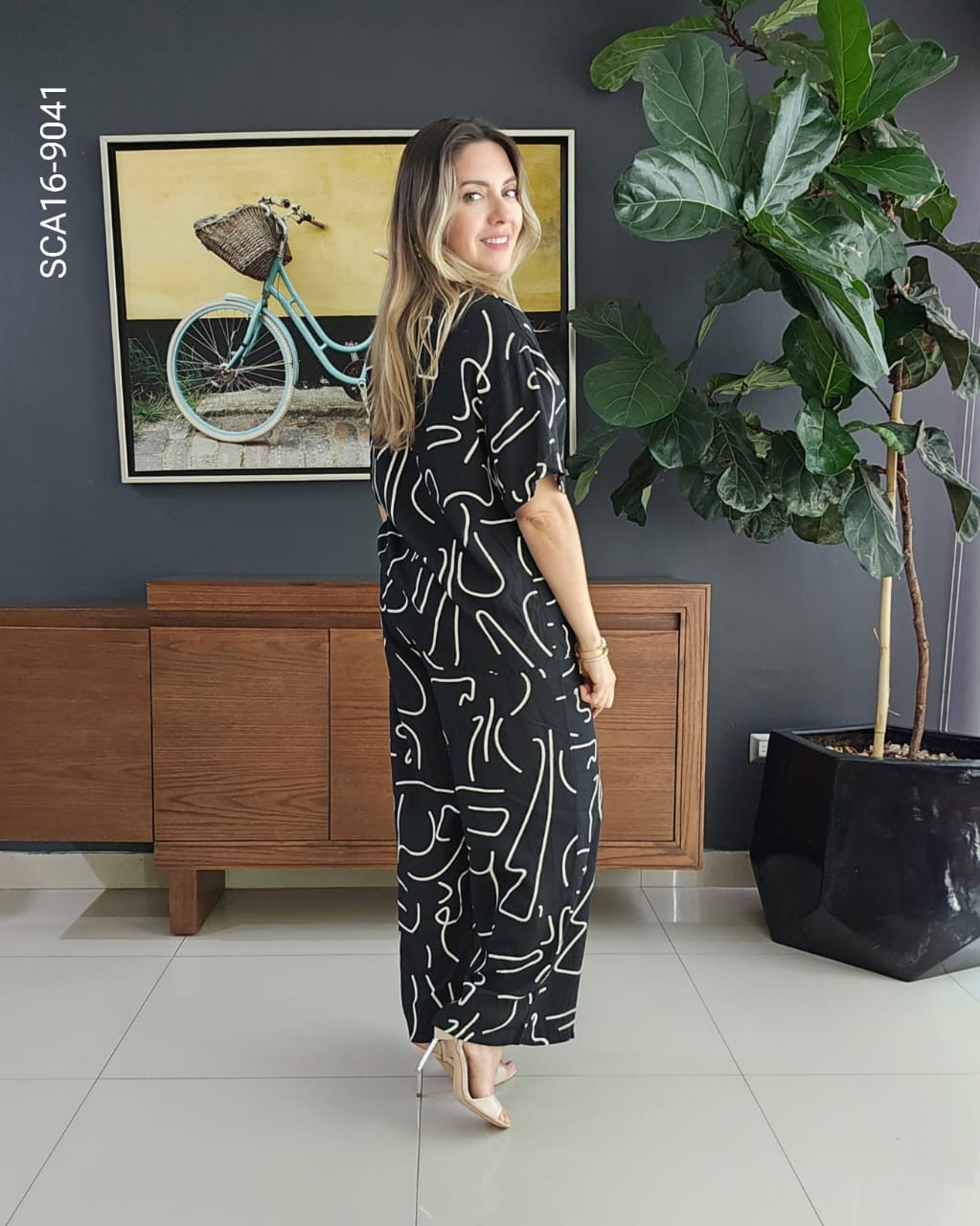 Conjunto de blusa y pantalon P 9041