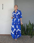 Vestido largo estampado N 230