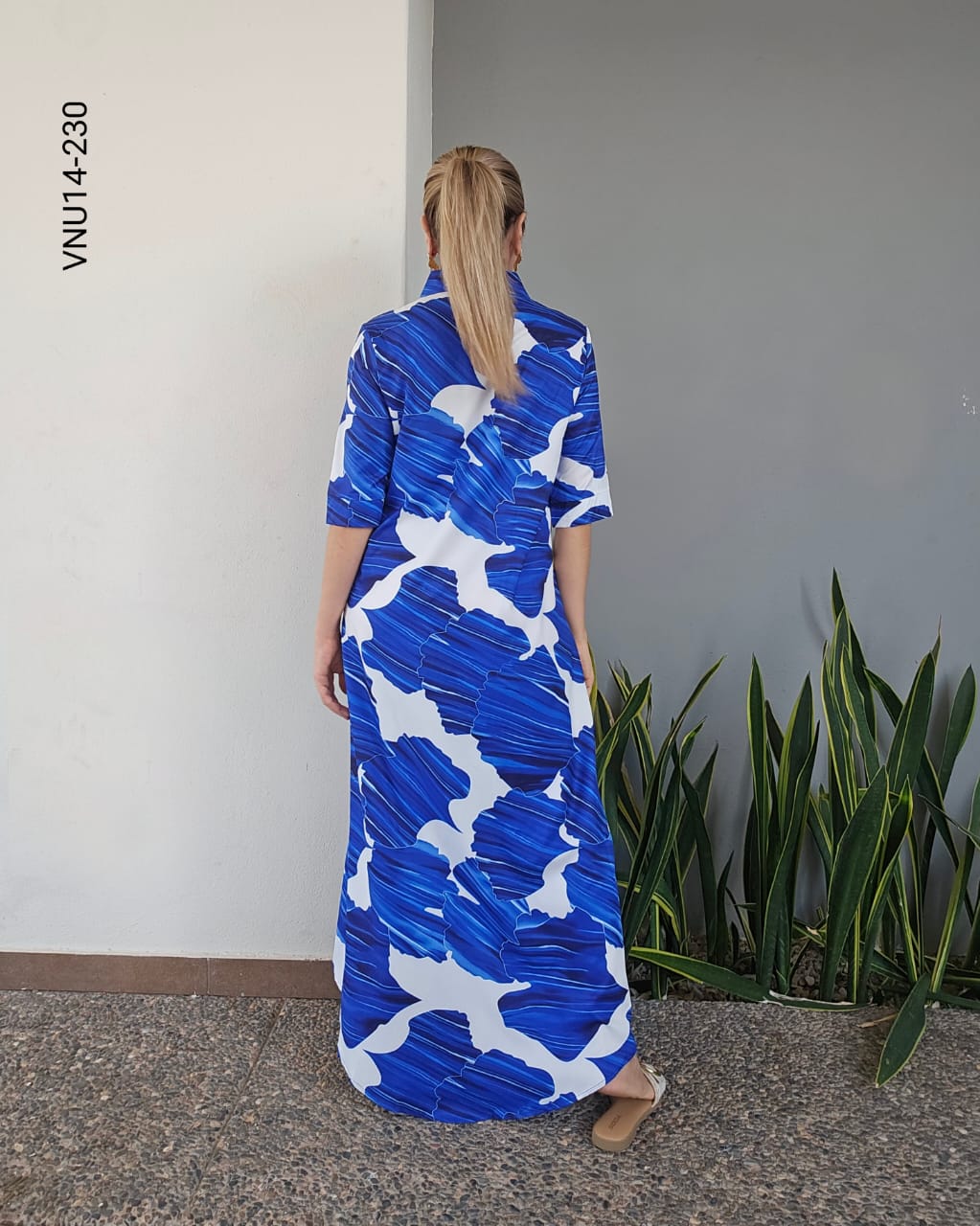 Vestido largo estampado N 230