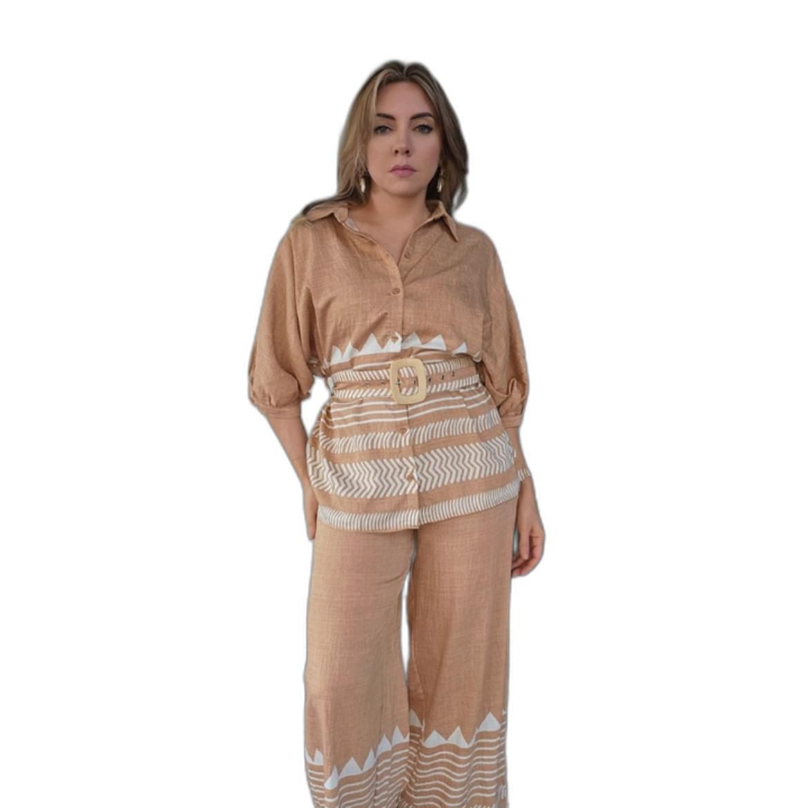 Set de Blusa camisera y pantalon U 080