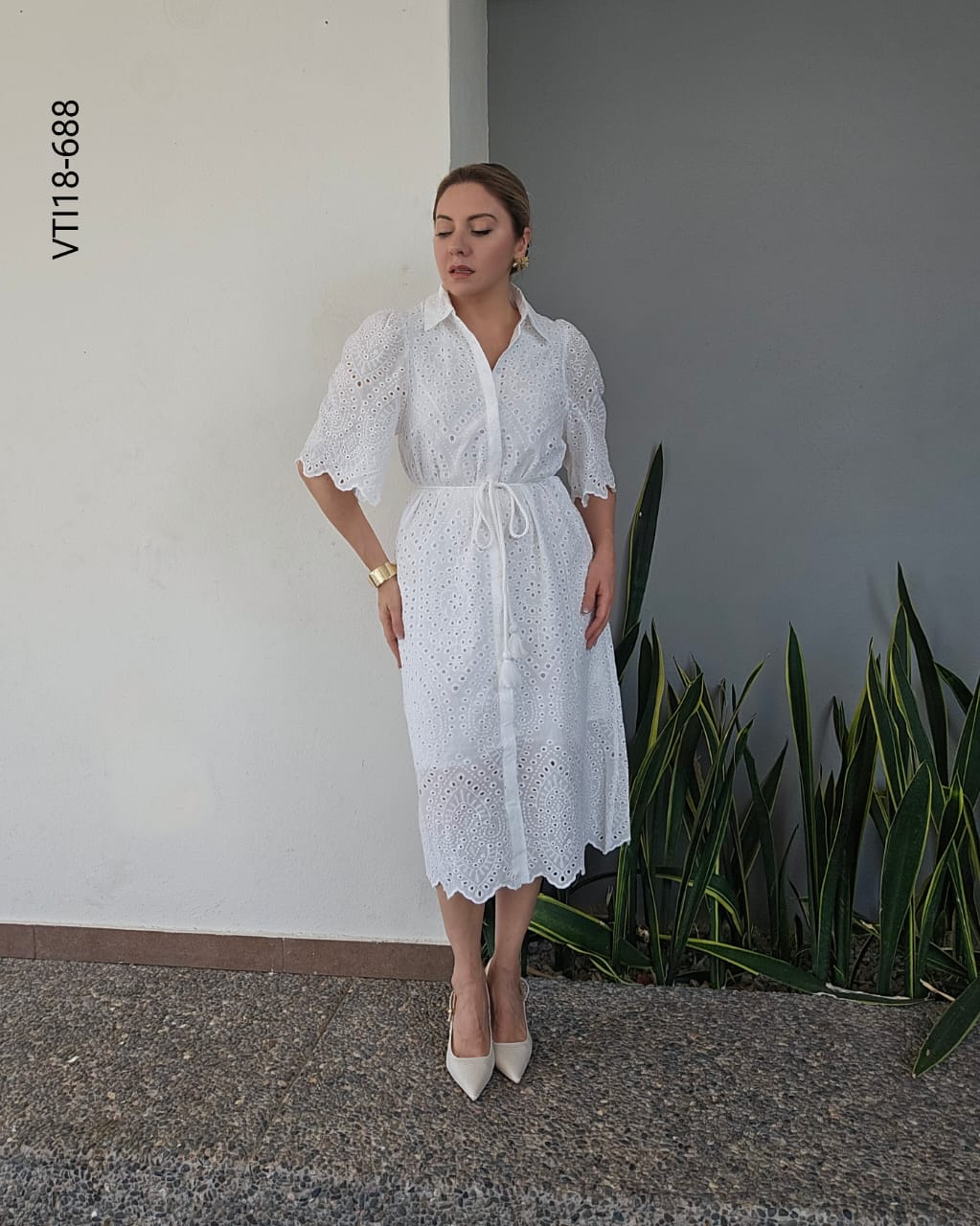 Vestido midi craqueleado R 688