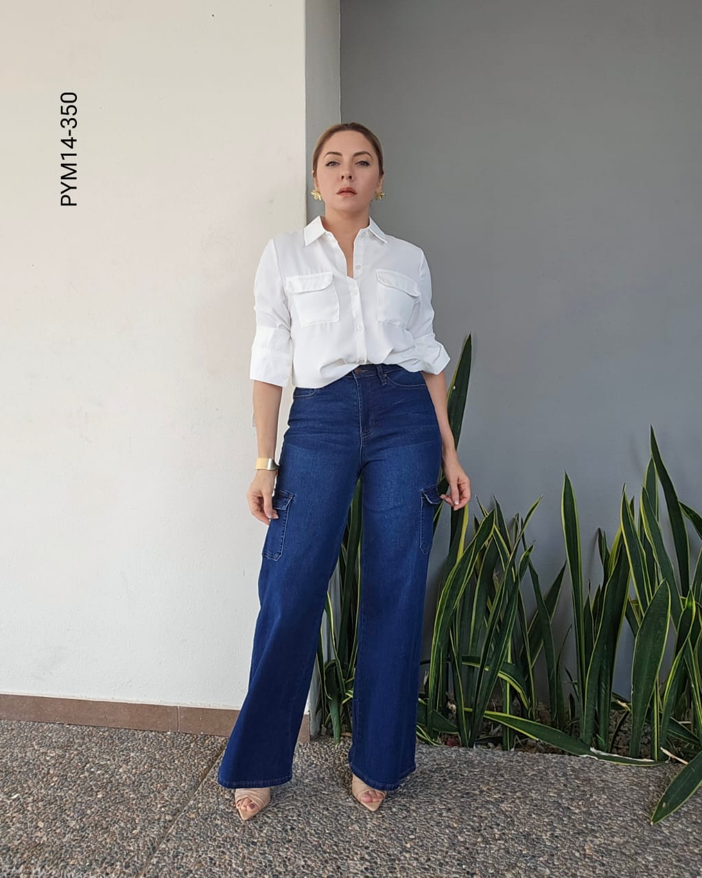 Pantalon tiro alto moda cargo N 350