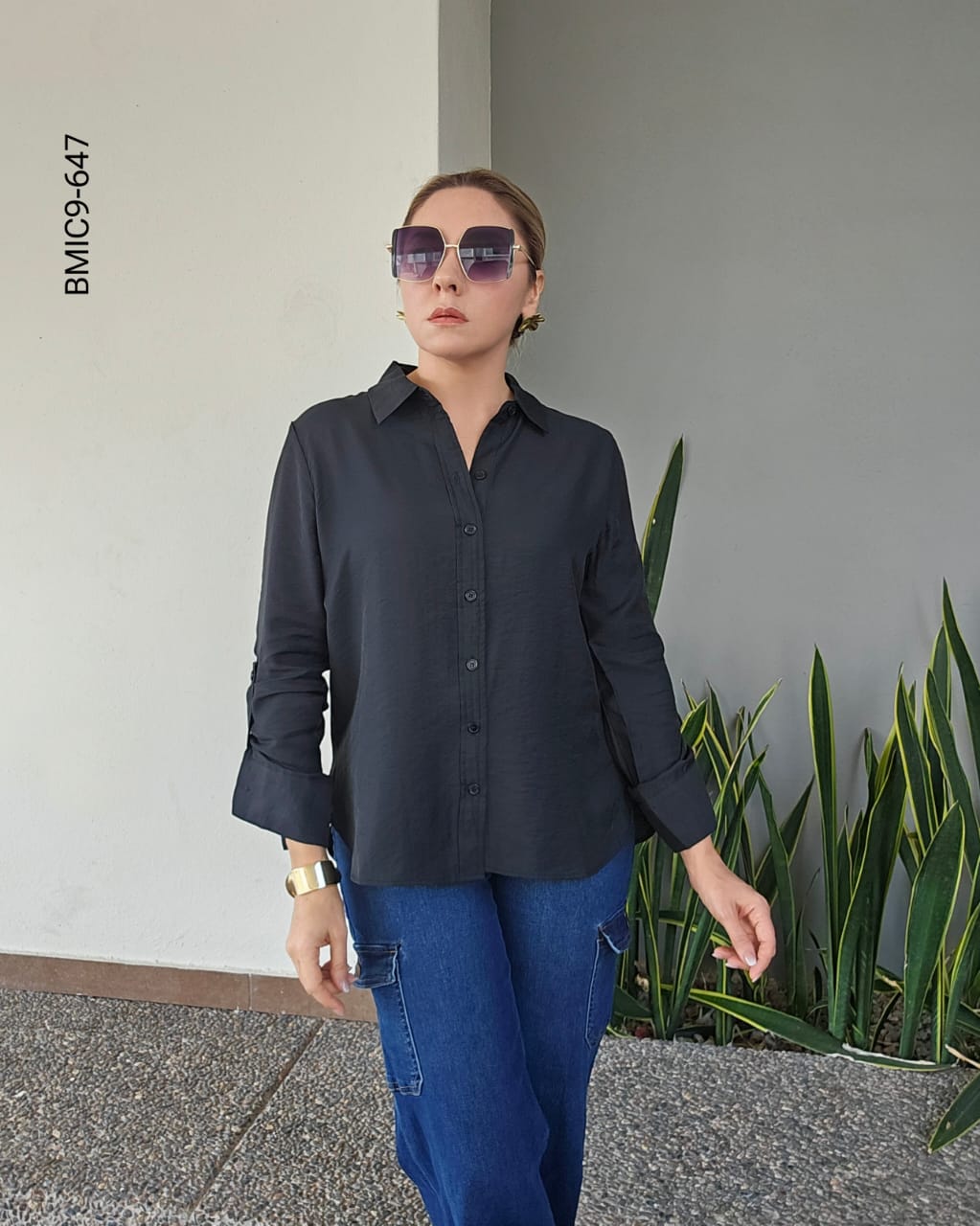 Blusa camisera manga larga I 647