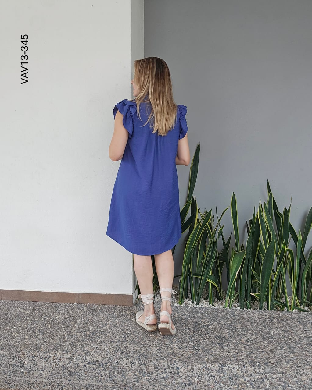 Vestido detalle en hombros M 345
