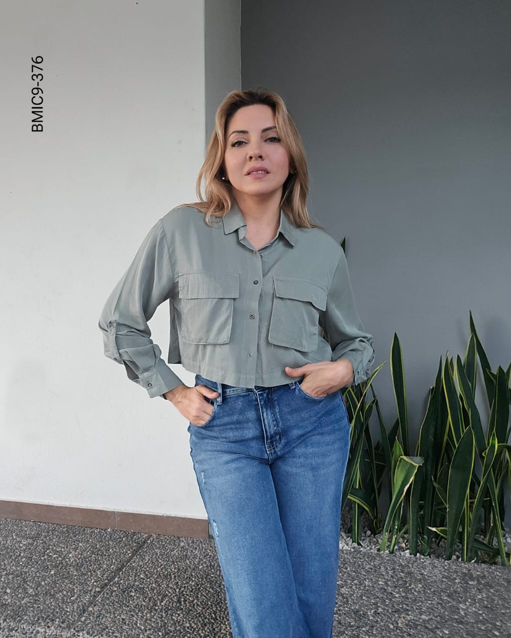Blusa camisera manga larga I 376