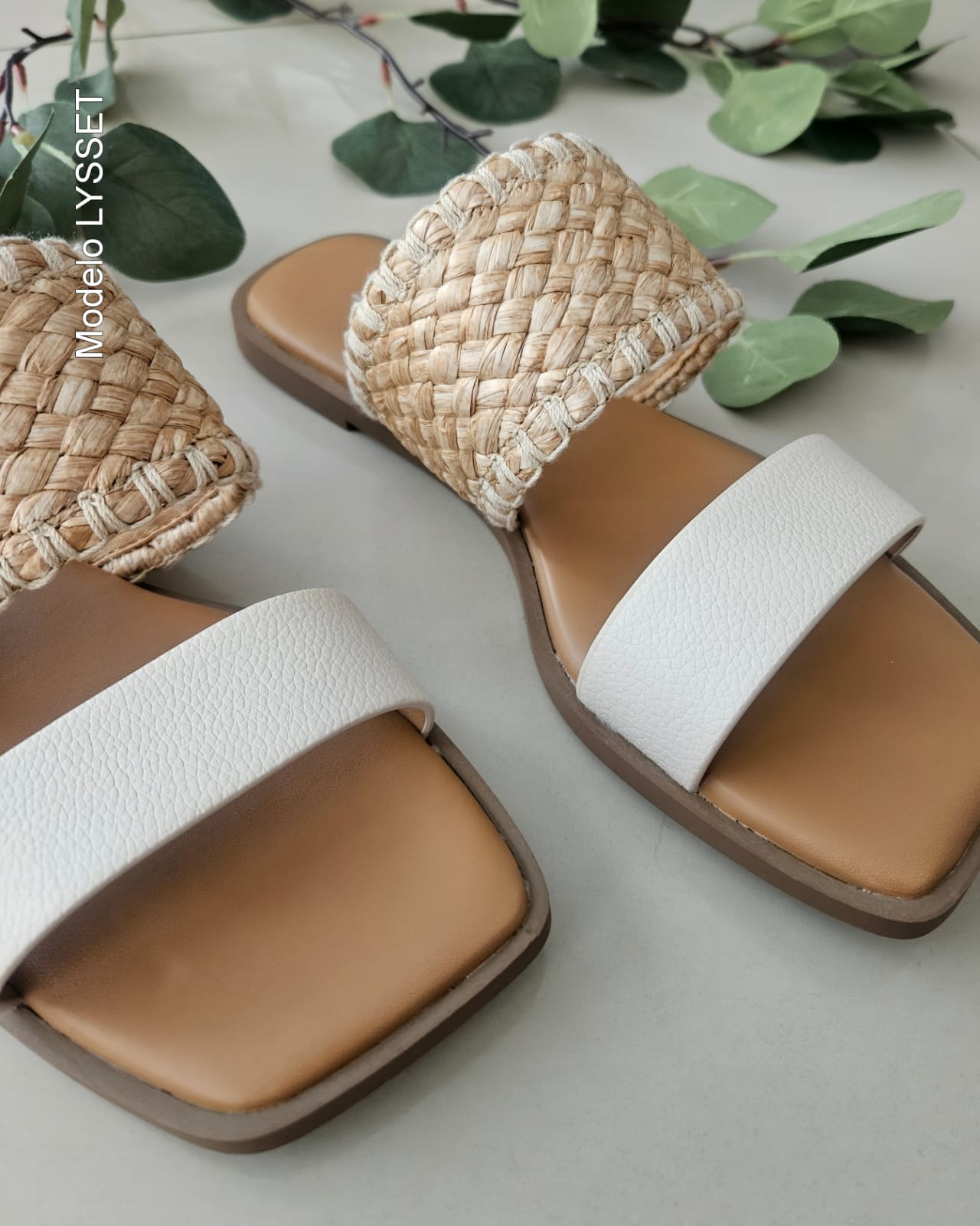 Sandalia dos tiras mimbre LYSSET