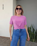 Blusa manga corta zurcida F 3423