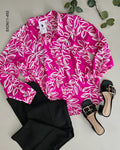Blusa plus camisera estampado florar K 493