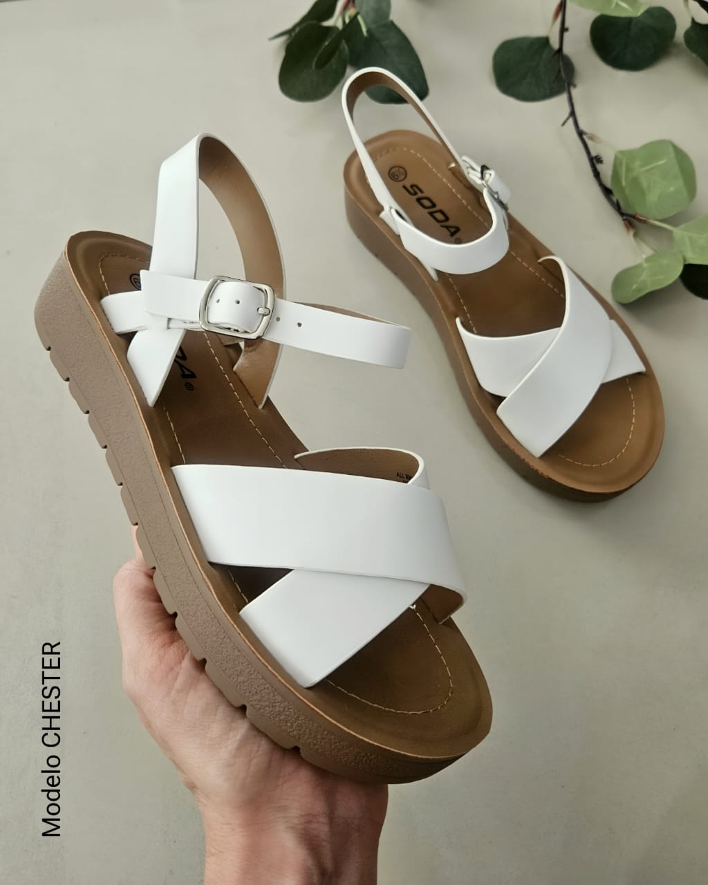 Sandalias cruzadas CHESTER