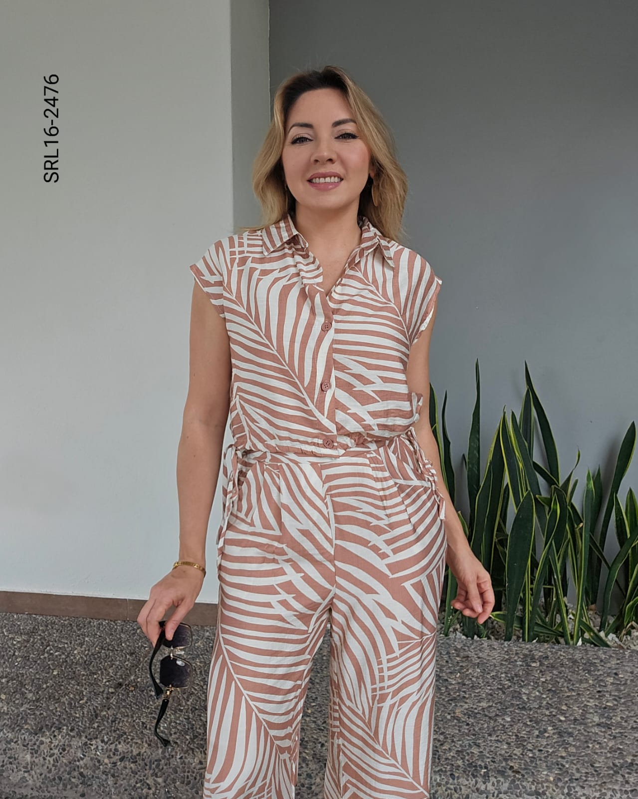 Set de pantalón y blusa ajustable P 2476