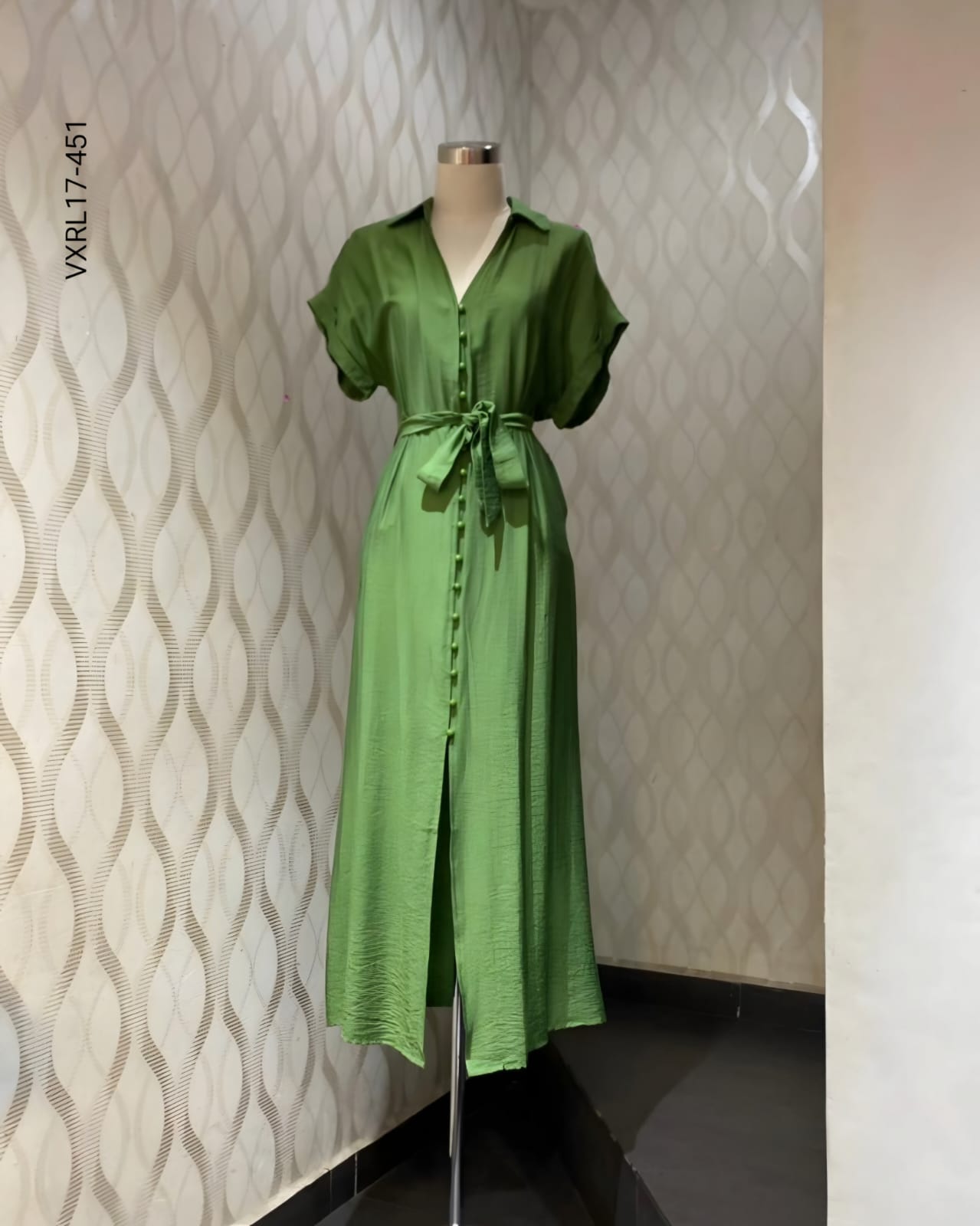 Vestido largo en tallas extras Q 451