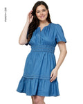 Vestido casual azul mezclilla N 1298