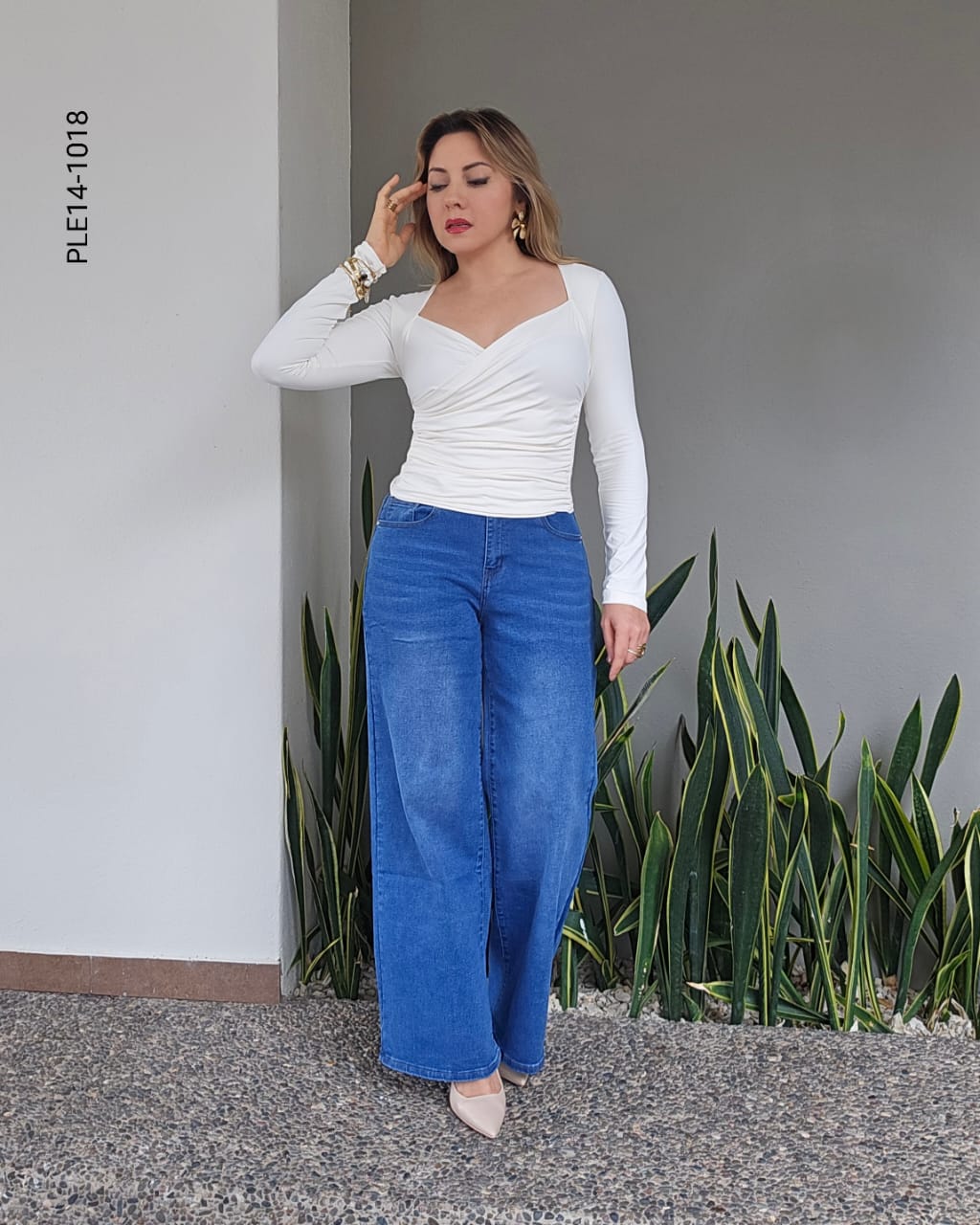 Pantalon wide leg  N 1018