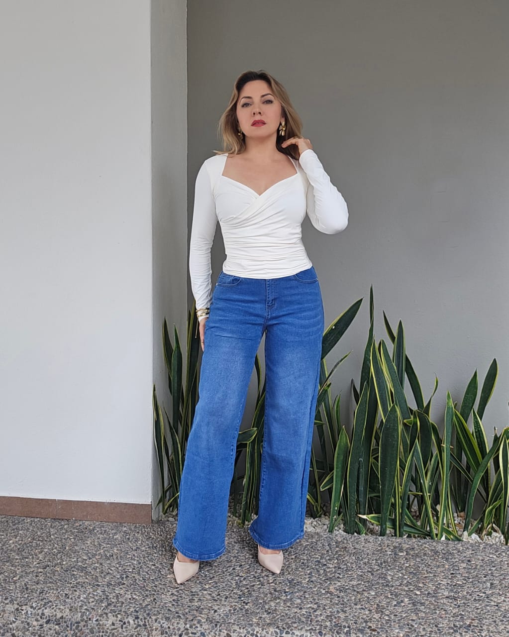 Pantalon wide leg  N 1018