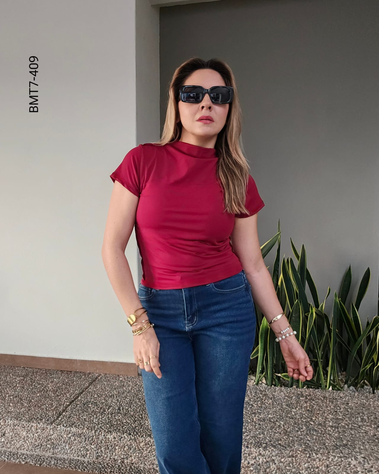Blusa manga corta  G 409