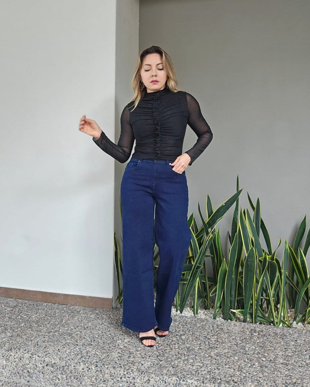 Pantalon wide leg N 1021