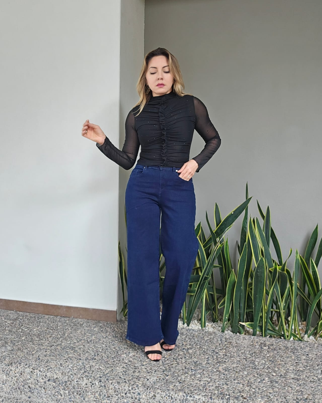 Pantalon wide leg N 1021