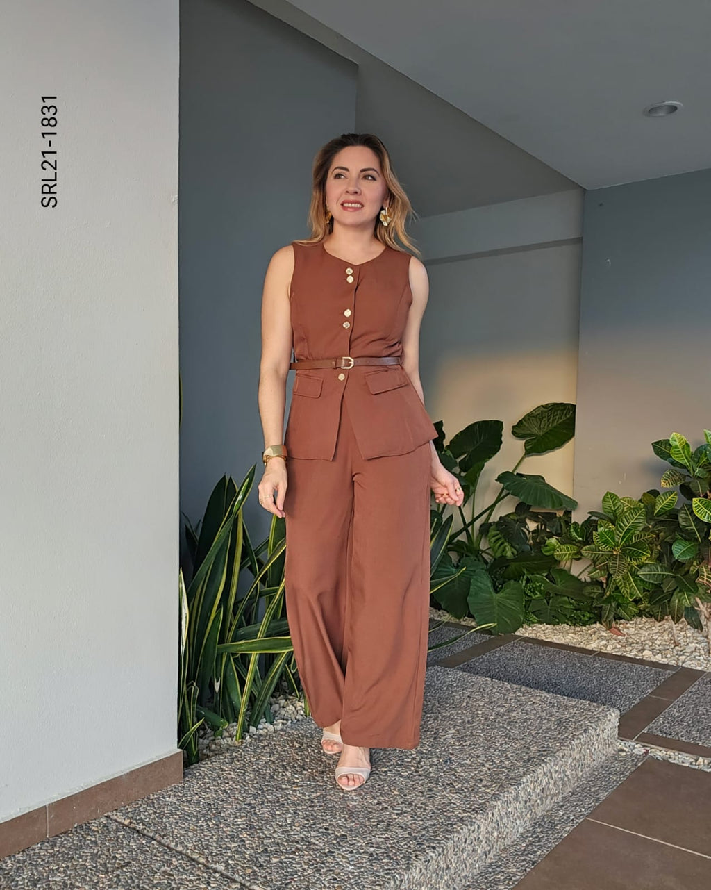 Set chaleco botones y pantalon U 1831