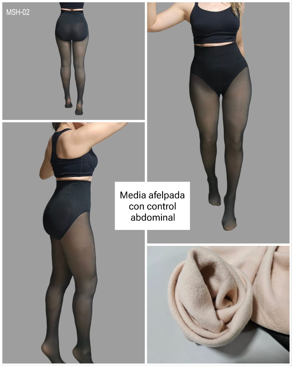 Medias térmicas de talle alto con compresión abdominal MSH 02