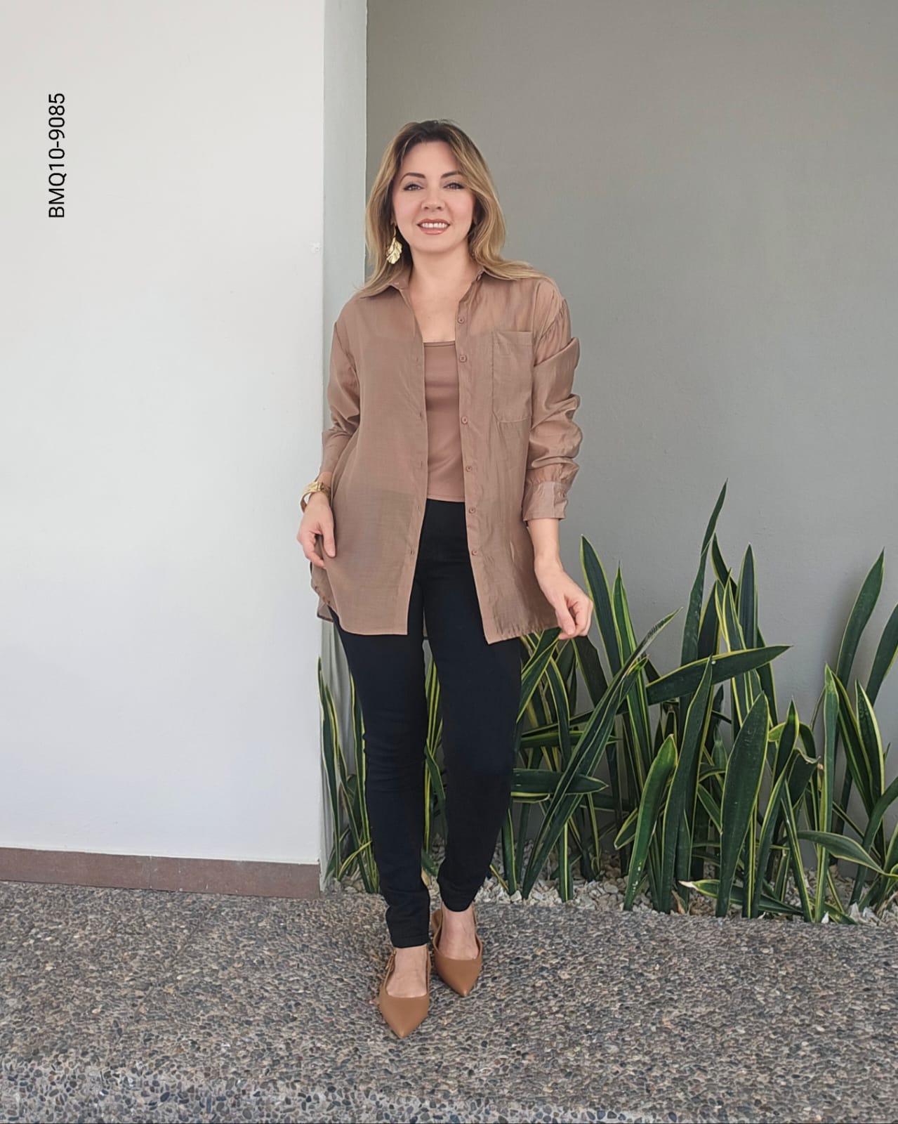 Conjunto de blusa manga larga J 9085