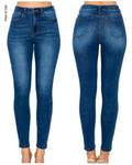 Pantalón de mezclilla skinny corte alto J 286
