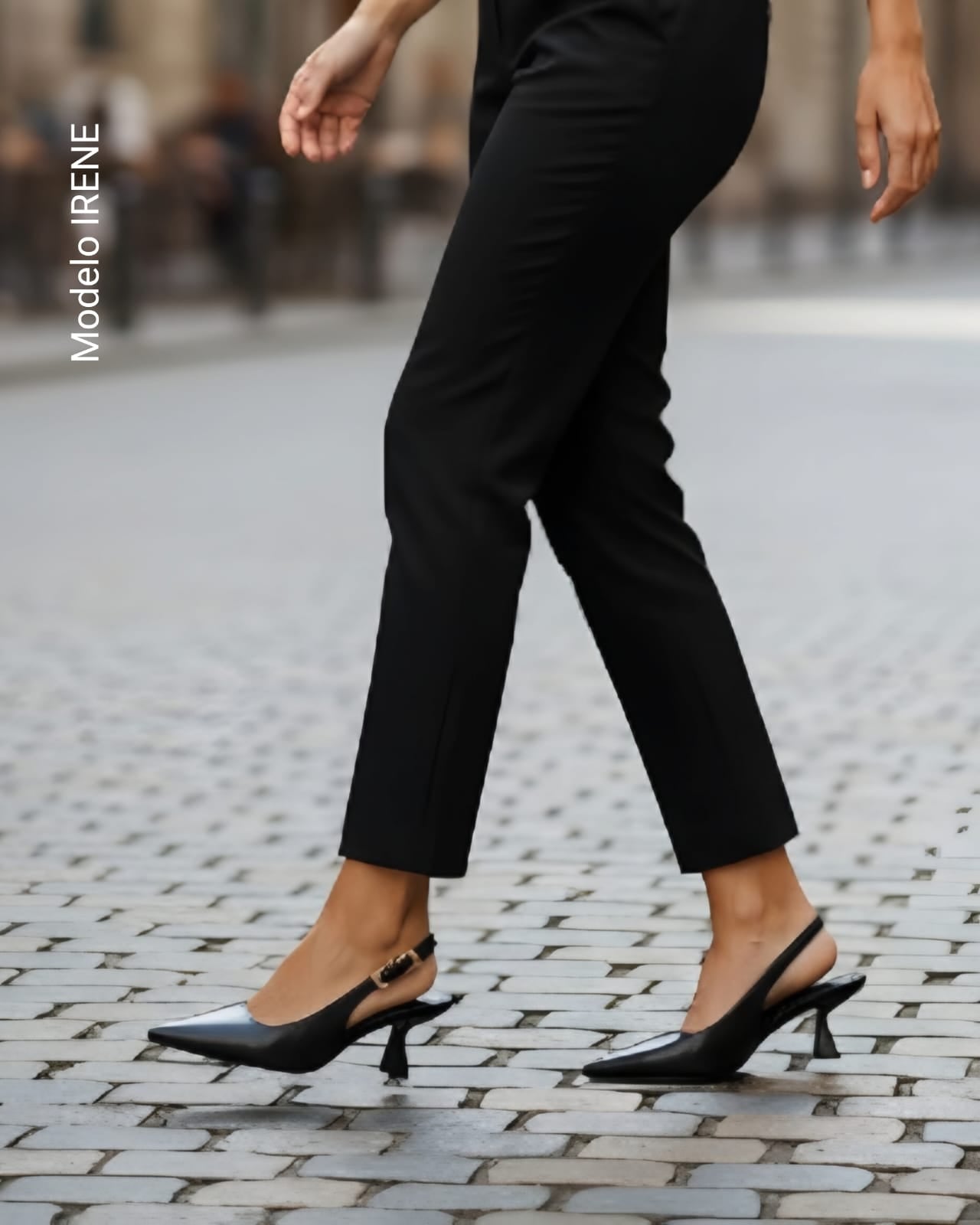 Zapatilla slingback destalonado IRENE