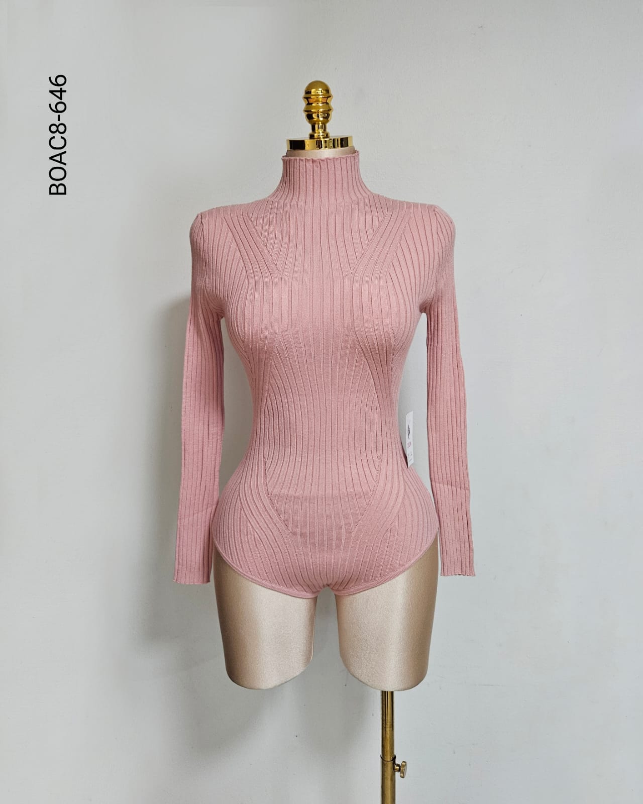 Body en tejido de punto con acanalado H 646