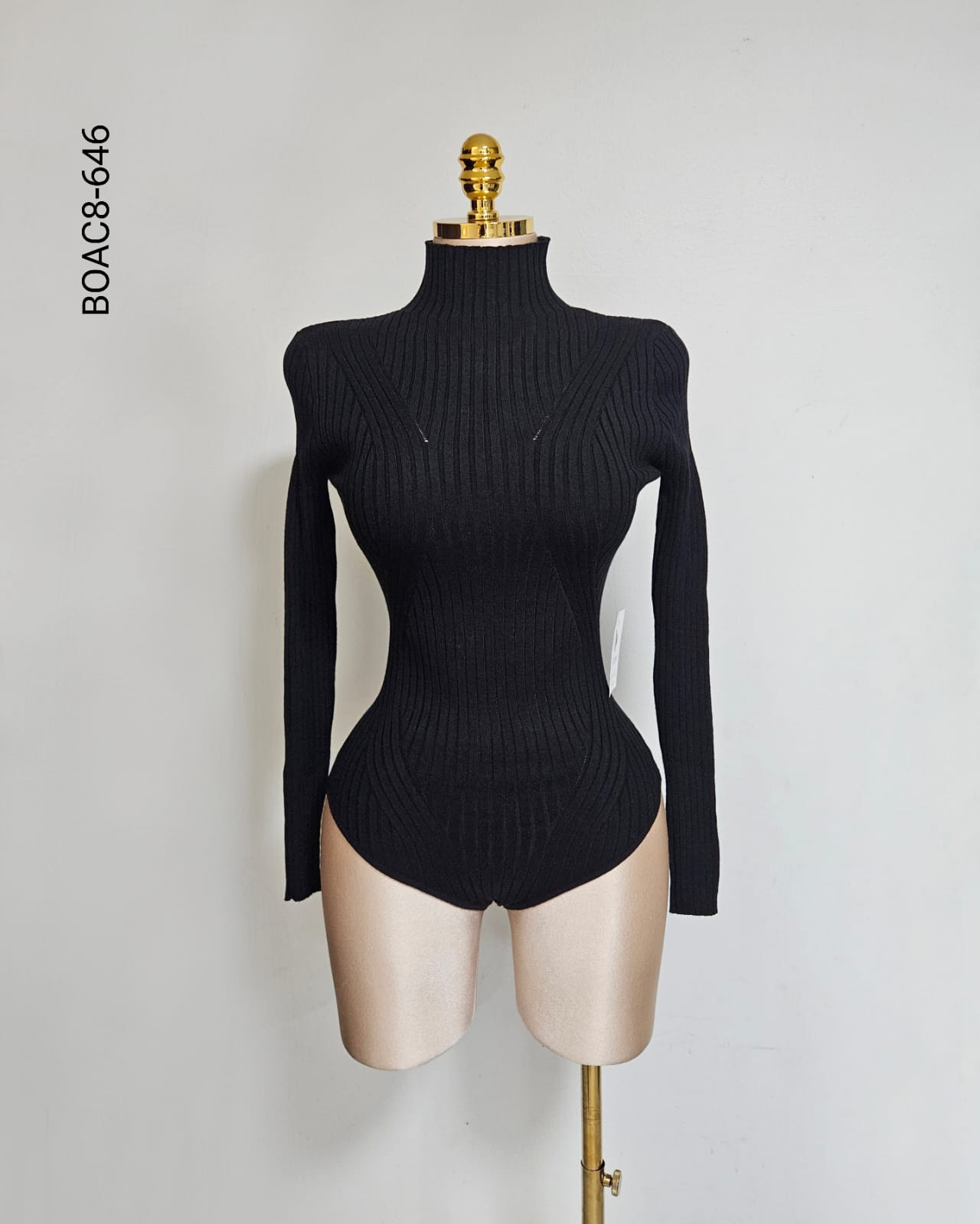 Body en tejido de punto con acanalado H 646